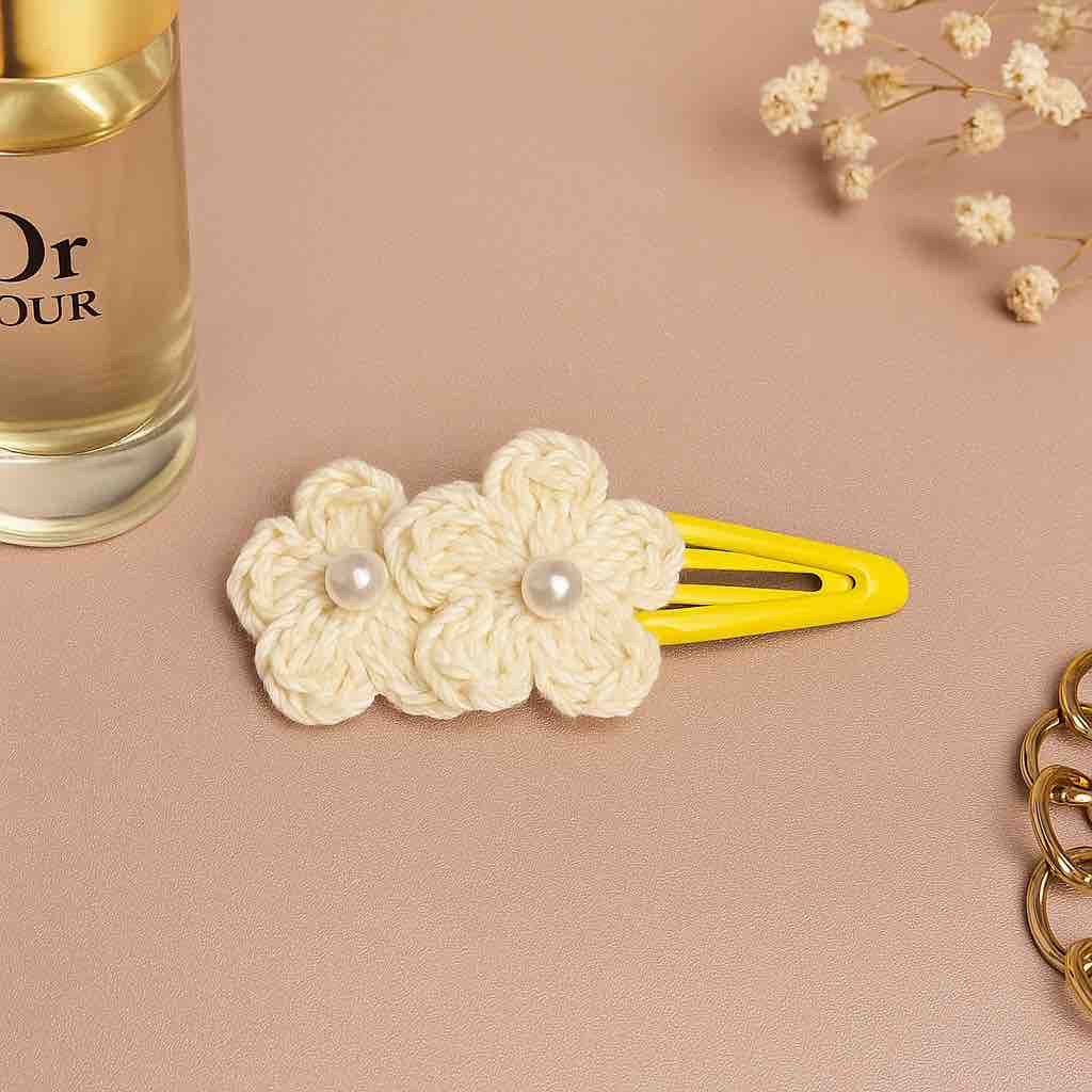 Cotton Hair Clips (Multiple Colors)